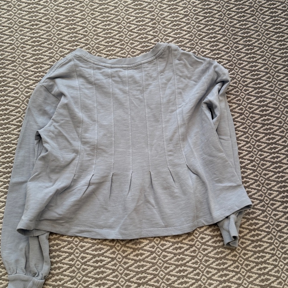 Pilcro Light blue Textured Top - Picture 5 of 5